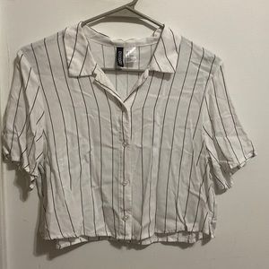 Cropped Button Up Shirt